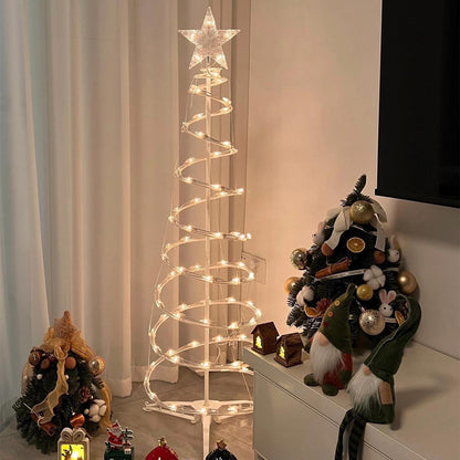 Lámpara de pie decorativa de lujo con luz de árbol de Navidad