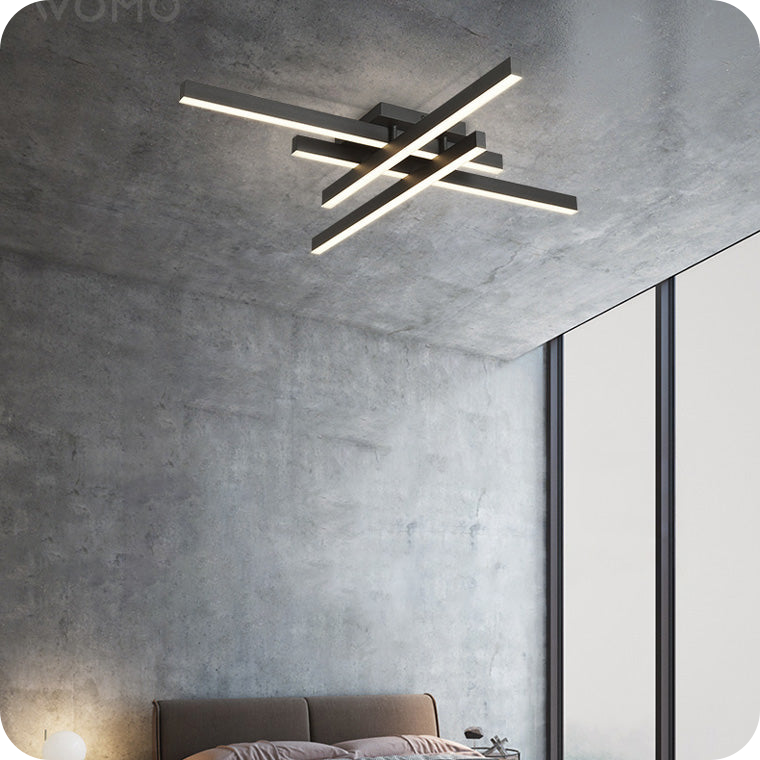 Grid Integrated Led Flush Mount Ceiling Light