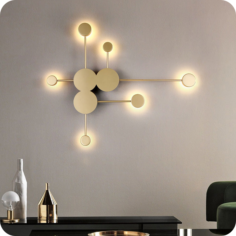 Multi-light Sculptural Wall Sconce