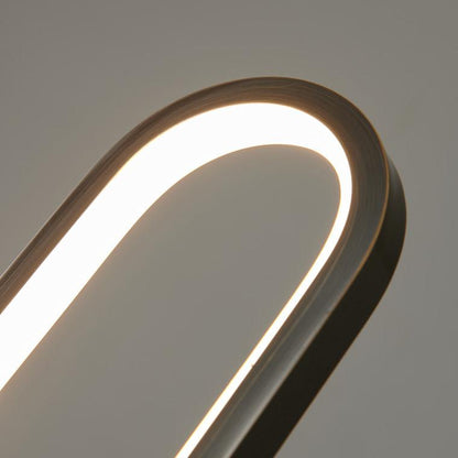 Long Oval LED Brass Table Lamp