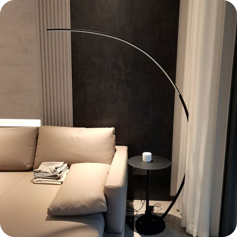 Crescent Arc LED Floor Lamp