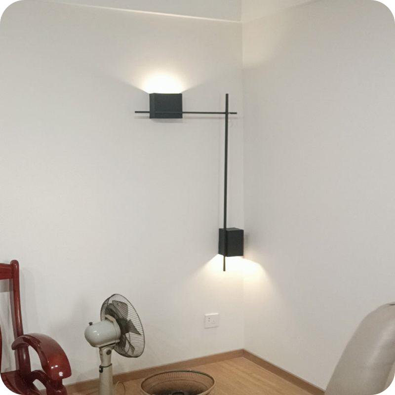 Aplique de pared con acento escultural