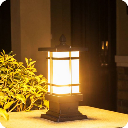 Square Outdoor Pillar Light