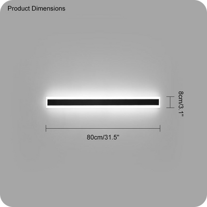 Aplique lineal de pared para exterior