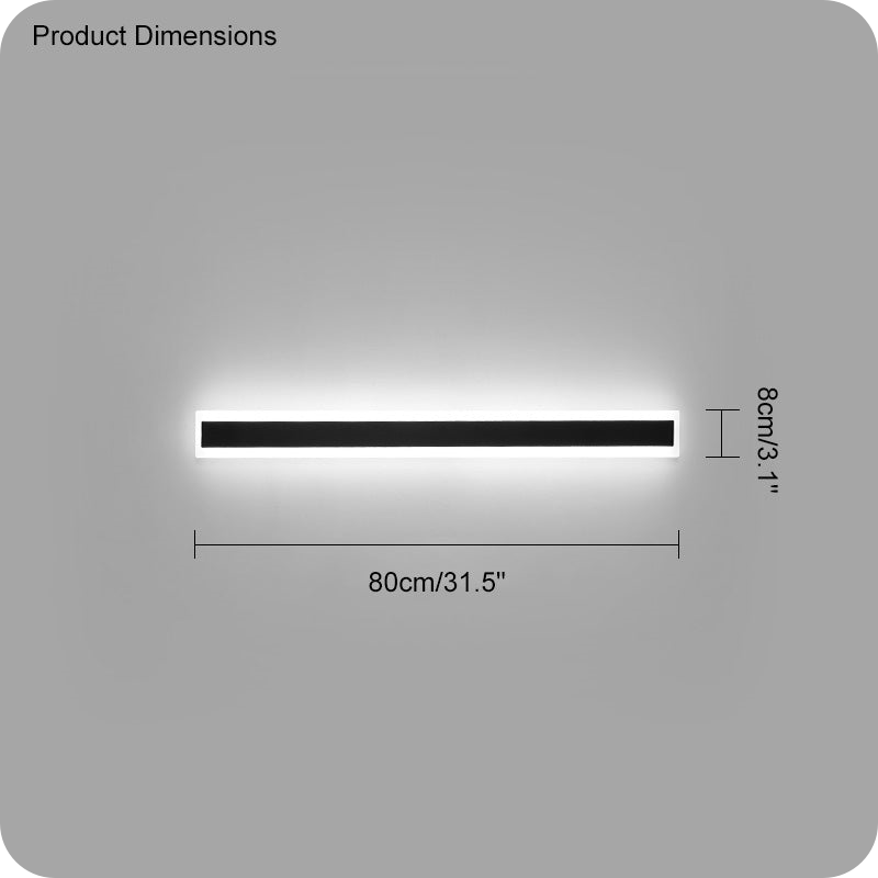 Aplique lineal de pared para exterior