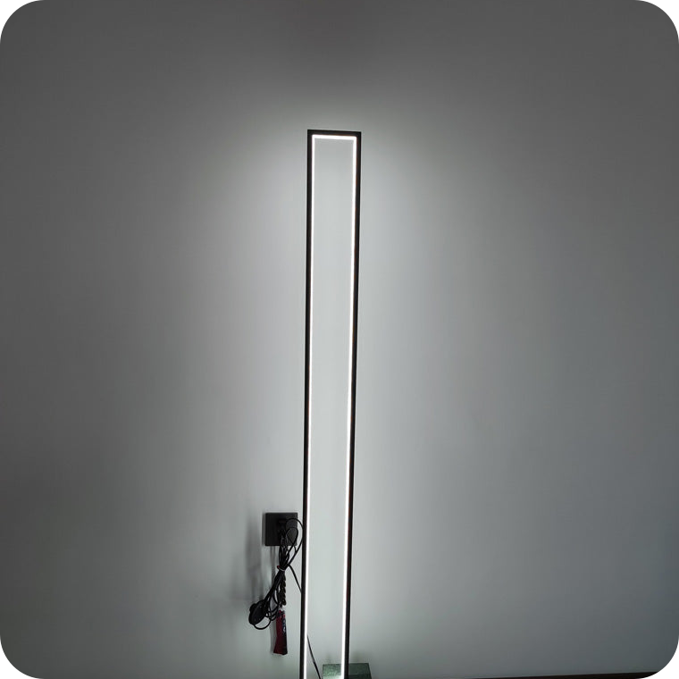 Rectangular LED Marble Floor Lamp