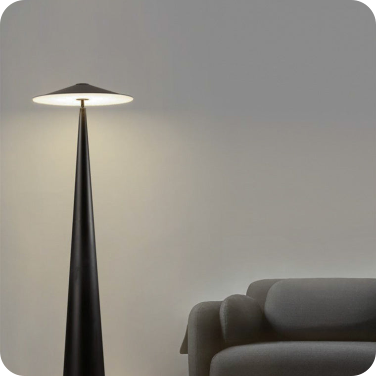 Adjustable Cone Mushroom Floor Lamps