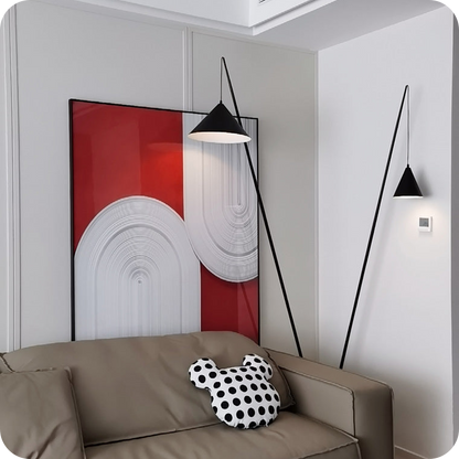 3-light Overhanging Floor Lamp