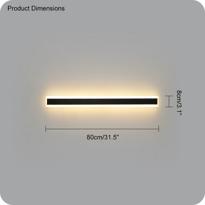 Aplique lineal de pared para exterior