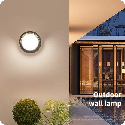 Round Outdoor Wall Light