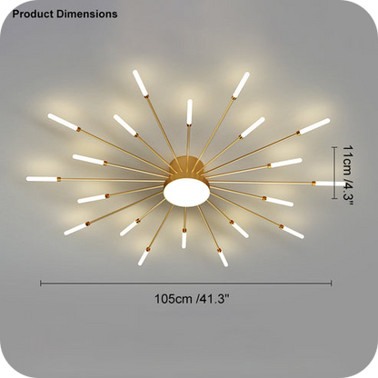 Fireworks Swirl Ceiling Light