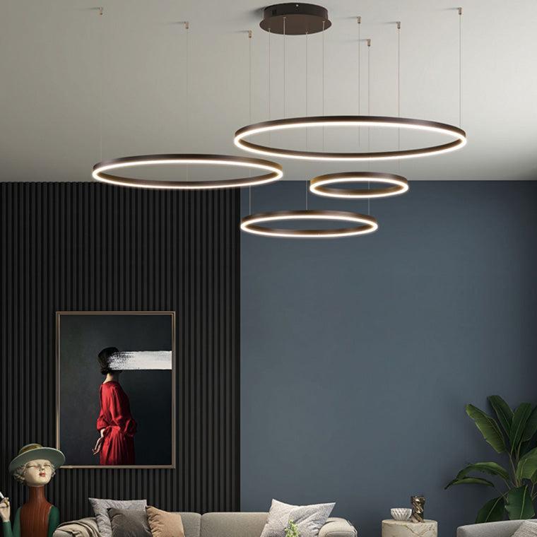 Wireless 3 LED Ring Chandelier