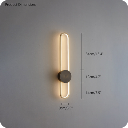 Long Oval LED Wall Sconce