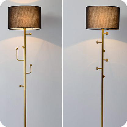 Coat Rack Tree Floor Lamp