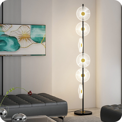 Multi-light Dimmable Floor Lamp with Remote