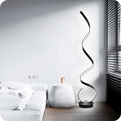 Lampadaire LED en spirale