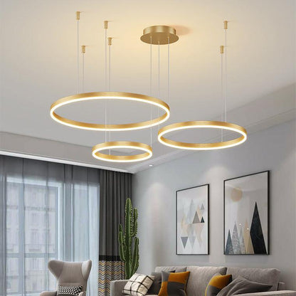 Wireless 3 LED Ring Chandelier