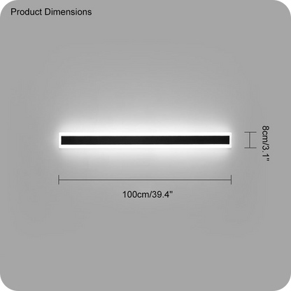 Aplique lineal de pared para exterior