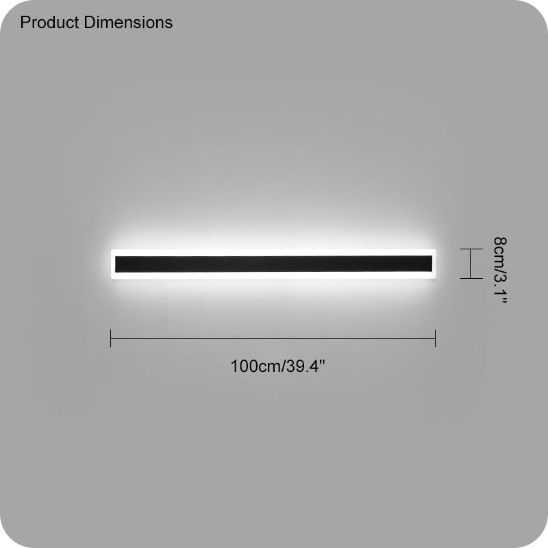 Aplique lineal de pared para exterior