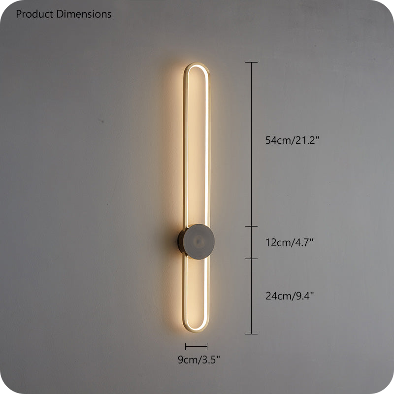 Long Oval LED Wall Sconce