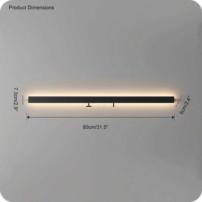 Long Linear Wall Sconce with Shelf