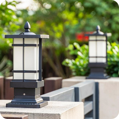 Square Outdoor Pillar Light