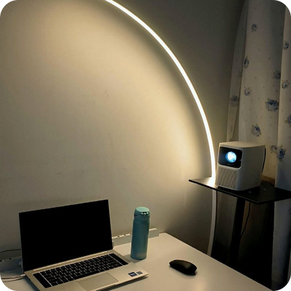 Crescent Arc LED Floor Lamp