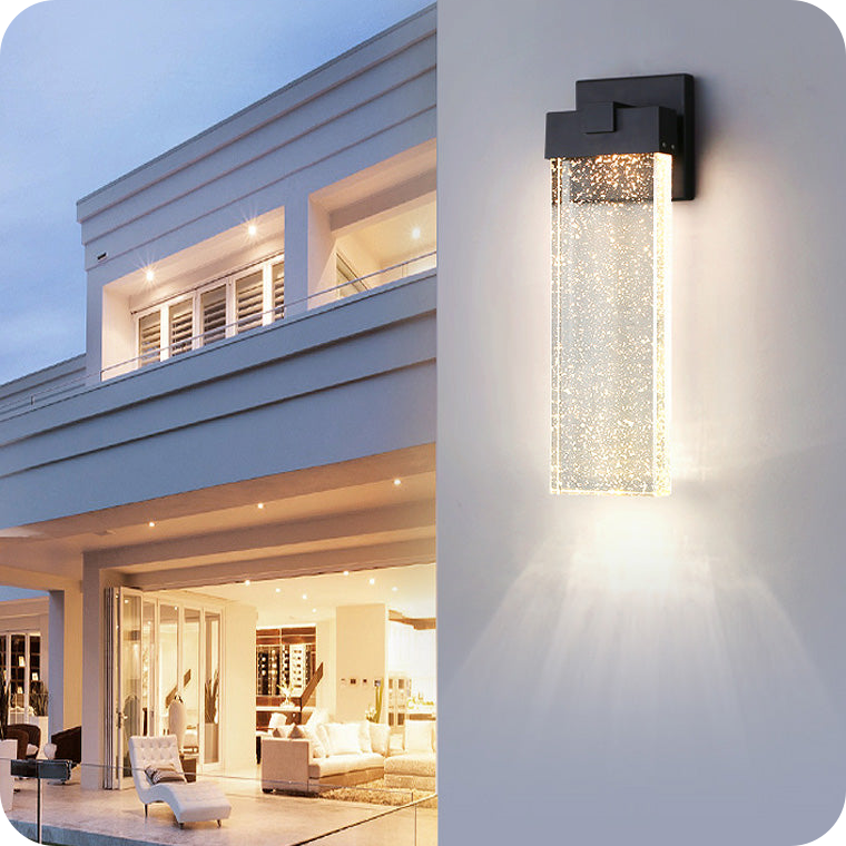 Seeded Crystal Wall Light Christmas Lights