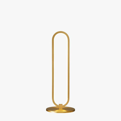 Long Oval LED Brass Table Lamp