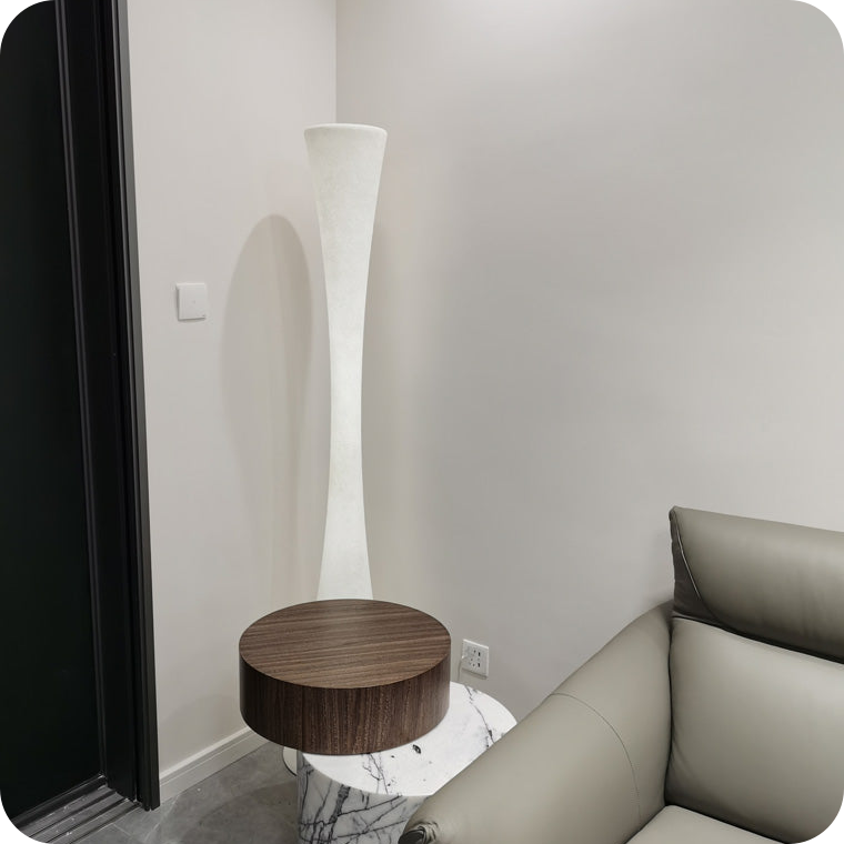 Tall Cylinder Floor Lamp with Hue Dimmer