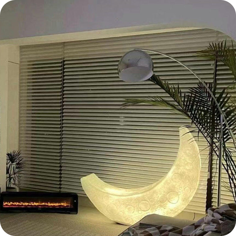 Crescent Moon Floor Lamp Christmas Lights