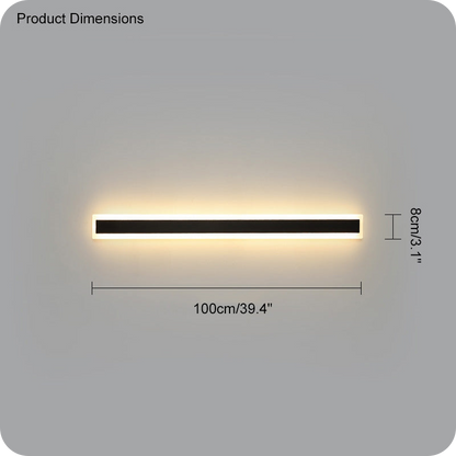 Aplique lineal de pared para exterior