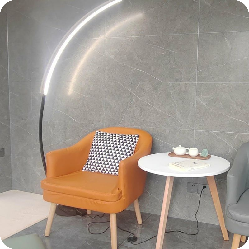 Crescent Arc LED Floor Lamp