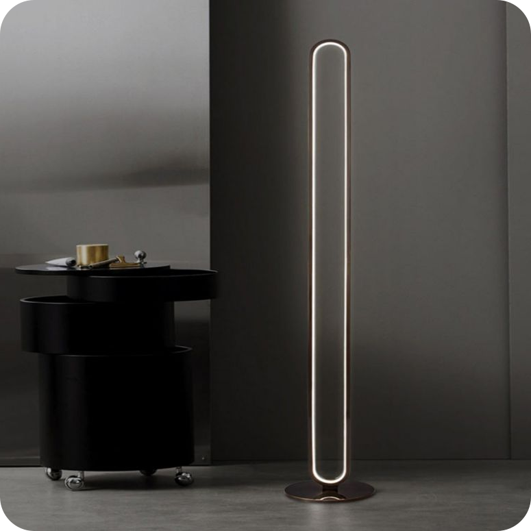 Oval Skinny Floor Lamp