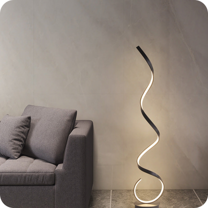 Lampadaire LED en spirale