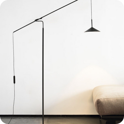 Cantilever Reading Floor Lamp over the Couch