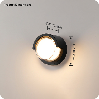 Round Outdoor Wall Light