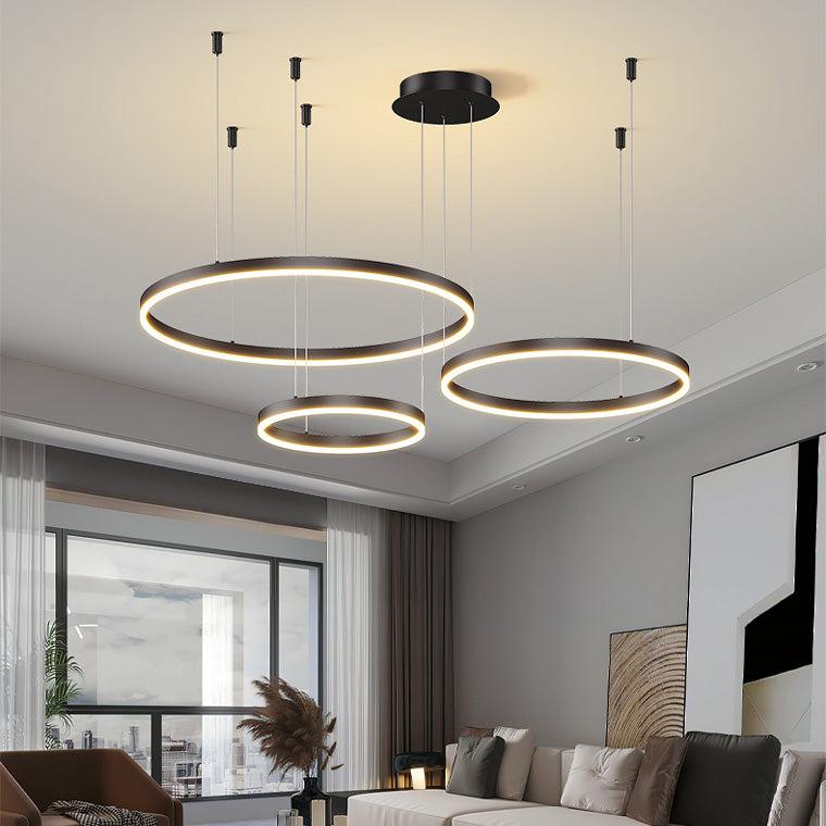 Wireless 3 LED Ring Chandelier