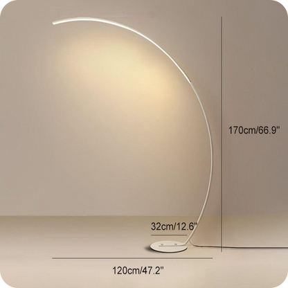 Crescent Arc LED Floor Lamp