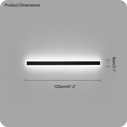 Aplique lineal de pared para exterior