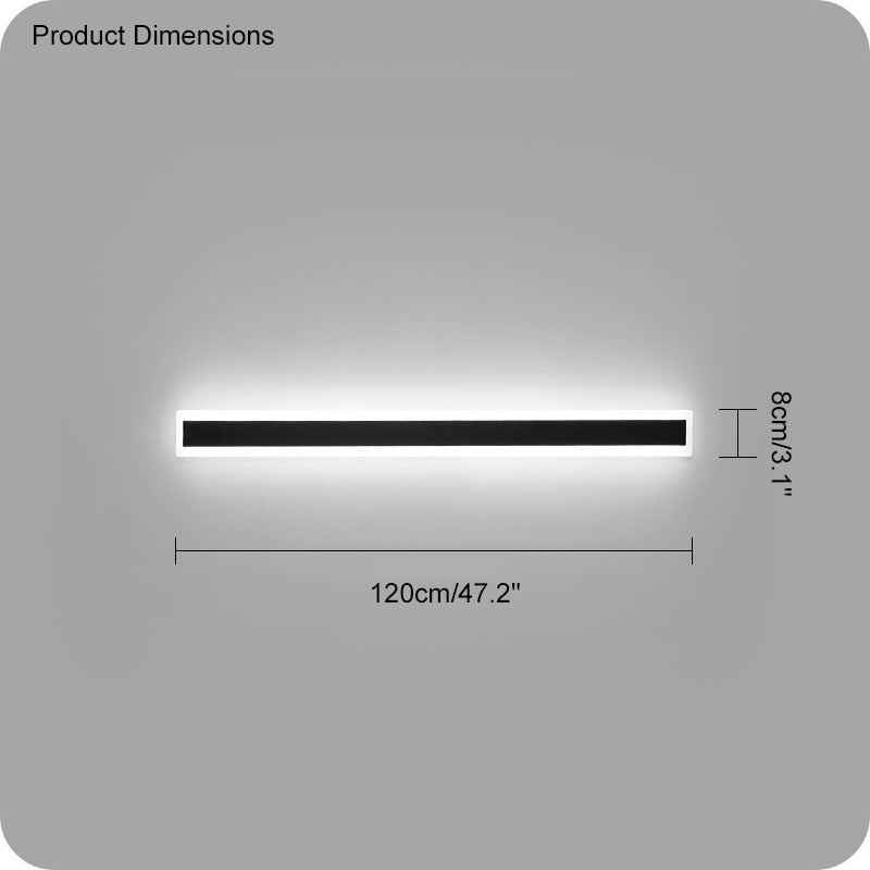 Aplique lineal de pared para exterior