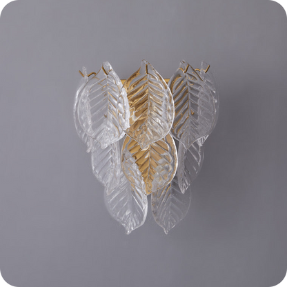 Leaf Glass Wall Sconce