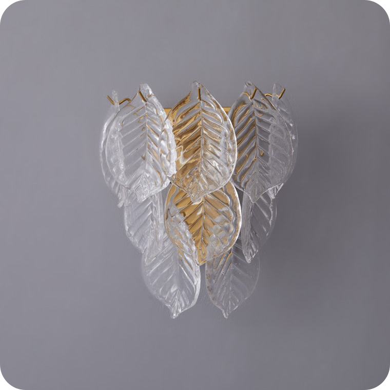 Leaf Glass Wall Sconce