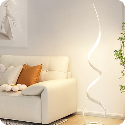 Lampadaire LED en spirale