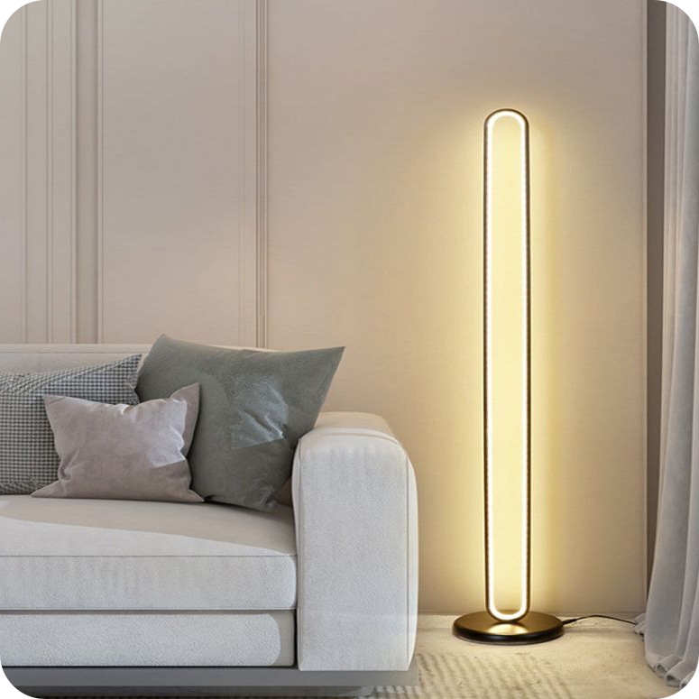 Oval Skinny Floor Lamp