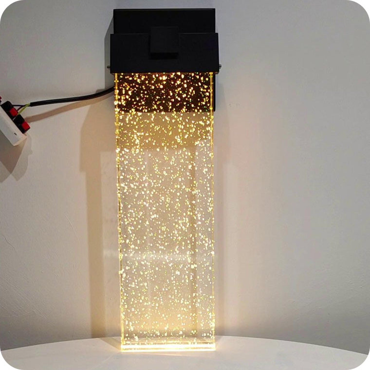 Seeded Crystal Wall Light Christmas Lights