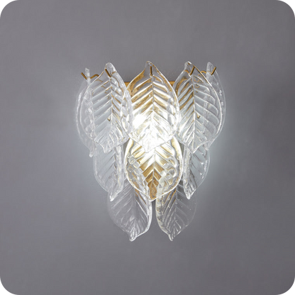 Leaf Glass Wall Sconce