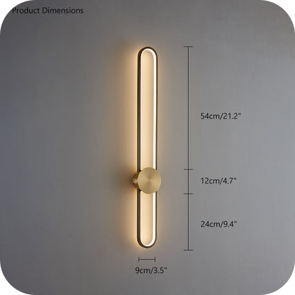 Long Oval LED Wall Sconce