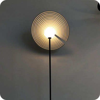 Interesting Floor Lamp with Adjustable Disc