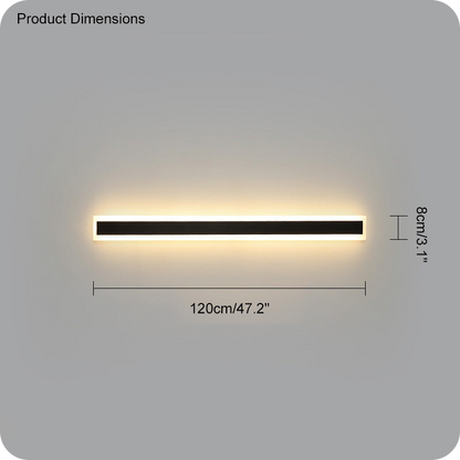 Aplique lineal de pared para exterior